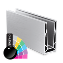 TL-6080 Glass profile  L=2500mm alum. RAL shiny
