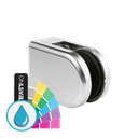 KRONOS D-shape, connection flat glass 8-12.76mm covercaps RAL ARMOR