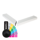 GUARDIAN OF THE UNIVERSE corner 90° 79x37mm L=380mm, aluminum RAL matt