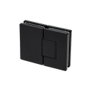 XTREME shower door swing hinge glass-glass 180° with zero position adjustment for glass 8/10mm, brass Stealth Black