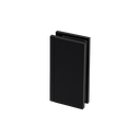 XTREME corner connector glass-wall 90° for glass 8/10mm, brass Stealth Black