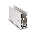 TL-6081 Glass profile L=200mm natural anodized aluminum including cover cap