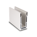 TL-6140 Glass profile L=200mm aluminum natural anodized