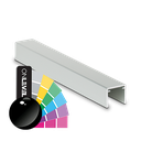 Handrail U-profile 42x34x3mm L=5000mm, alum. RAL shiny