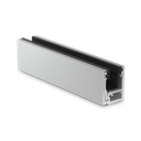 KAZIWALL-side 2-piece profile, glass 16.76mm L=200mm, aluminum natural anodized