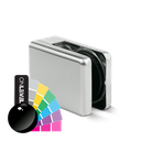 KRONOS square, connection flat glass 8-12.76mm covercaps RAL shiny