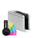 KRONOS square, connection flat glass 8-12.76mm covercaps RAL matt