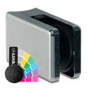 KRONOS square, connection Ø48.3mm glass 8-12.76mm covercaps RAL structure