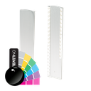 TL-3121 Endcap right full height covercap alum. RAL shiny