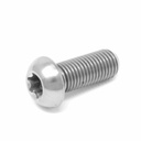 Low round head screw with torx M6x35mm, AISI 304