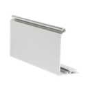 TL-3011 Covercap half height L=5000mm aluminum natural anodized