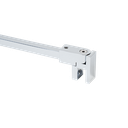 Reinforcement set square 12x12mm glass-wall 45/90° glass 6/8/10mm L(max)=1240mm, brass chrome plated