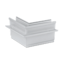 TL-1010 Corner 90° inside/outside alum. natural anodized