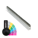 SunView brush seal profile for glass 10mm L=2800mm, aluminum RAL matt