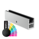 KAZIWALL side profile glass 10/10.76/12/12.76mm L=2500mm, aluminum RAL structure