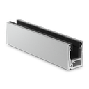 KAZIWALL top profile 2-piece glass 10/10.76/12/12.76mm L=2500mm, aluminum RAL structure