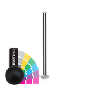 PIKASSO cornerpost 90° 50x50mm H=1100mm 10-13.52mm, aluminum RAL structure