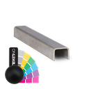 Handrail U-profile 26x20x2mm L=4000mmm, AISI 316 RAL matt