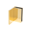 EXCITE connector glass-wall 90° glass 8/10mm, brass gold polished