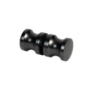 Shower door knob Ø35x35mm, 2-sided glass 6-12mm, brass gun metal brushed