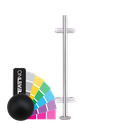 EMPIRE STATE POST top Ø42.4x2mm H=990mm centerpost KRONOS, AISI 304 RAL matt