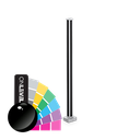 PIKASSO cornerpost 90° 50x50mm H=1000mm 10-13.52mm, aluminum RAL shiny