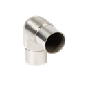 EMPIRE STATE POST corner connector 90° Round Ø42.4x2mm, AISI 316 satined