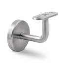 EMPIRE STATE POST handrail bracket with covercap flat connection, AISI 304 satined