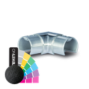 Corner connector 90° horizontal for glass handrail Ø42.4x1.5mm, AISI 316 RAL structure