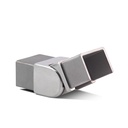 Corner connector vertical adjustable 135-180° Glass handrail 40x30x1mm, AISI 304 satined