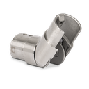 Corner connector adjustable up for glass handrail Ø42.4x1.5mm, AISI 316 satined
