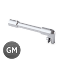 Reinforcement Set Ø19mm glass-wall 90° glass 6/8/10mm L(max)=1035mm, brass gun metal brushed