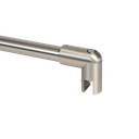 Reinforcement Set Ø19mm glass-wall 90° glass 6/8/10mm L(max)=1035mm, brass stainless steel brushed