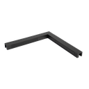 Reinforcement corner glass-glass 90°, brass gun metal brushed