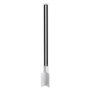 GUARDIAN OF THE UNIVERSE cornerpost side handrail 58x58mm H=1400mm glass 10-10.76mm, aluminum mill finish