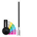 GUARDIAN OF THE UNIVERSE cornerpost side handrail 58x58mm H=1400mm glass 10-10.76mm, aluminum RAL matt