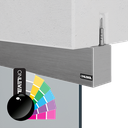 INFINITYSLIDE 69kg Set ceiling glass 1-panel including dampers L=3mtr, aluminum RAL shiny