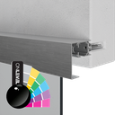 INFINITYSLIDE 69kg Wall Distance profile Set glass/wood L=4mtr, aluminum RAL shiny