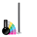 GUARDIAN OF THE UNIVERSE cornerpost top handrail 58x58mm H=1100mm glass 10.76mm, alum. RAL shiny