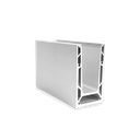 TF-6620 glass profile L=5000mm, aluminum mill finish