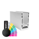 TF-6620 glass profile L=5000mm, aluminum RAL structure