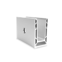 TF-6621 glass profile L=5000mm, aluminum mill finish