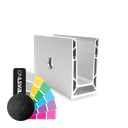 TF-6621 glass profile L=5000mm, aluminum RAL structure