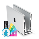 TL-6081 Glass profile L=2500mm aluminum ARMOR RAL