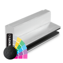 AIRFORCE L=4000mm for glass 17.52/21.52mm, aluminum RAL matt