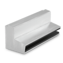 AIRFORCE L=4500mm for glass 17.52/21.52mm, aluminum natural anodized