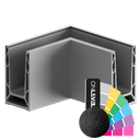 TF-6620 corner inside/outside, aluminum RAL structure