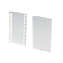 TF-6620 endcap left/right, aluminum natural anodized