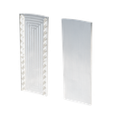 TF-6620 endcap left/right for stairway, aluminum mill finish