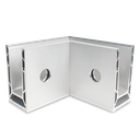 TF-6621 inside corner 90°, aluminum natural anodized